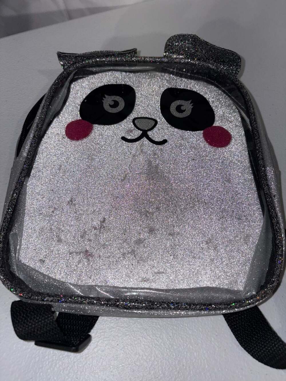 Townley Girl Panda Mini Glitter Cosmetic Backpack